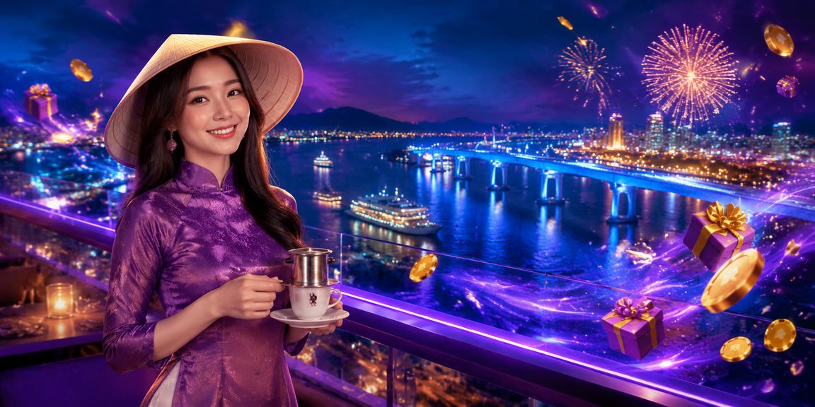 Người dùng tại Huế kiểm tra bảo mật tài khoản nhacai trên điện thoại bên ly cà phê